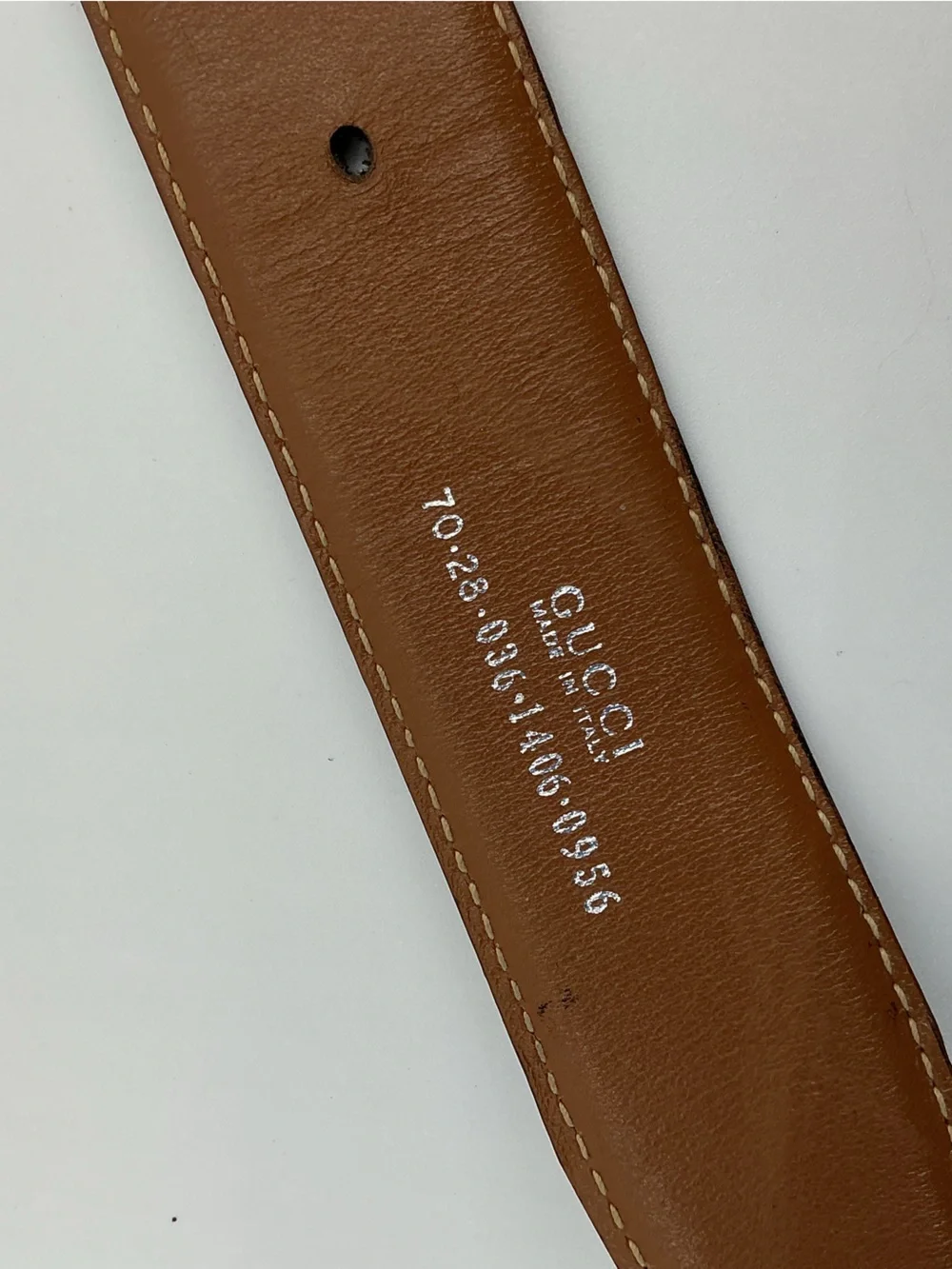 Gucci Reversible G Buckle Leather Belt Black Brown 70/28